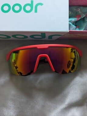 Sporty Bright Coral Sunglasses